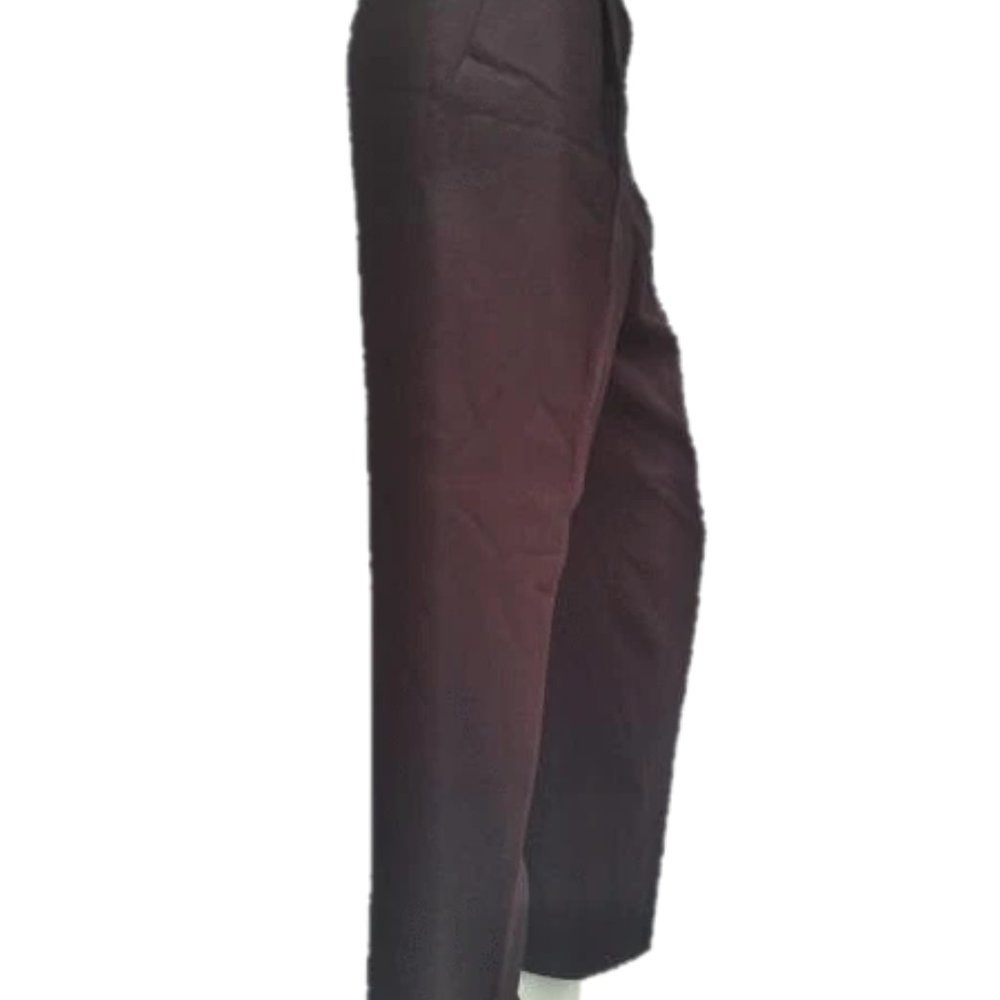 Escada Brown Pleated Dress Pants - Picture 3 of 4